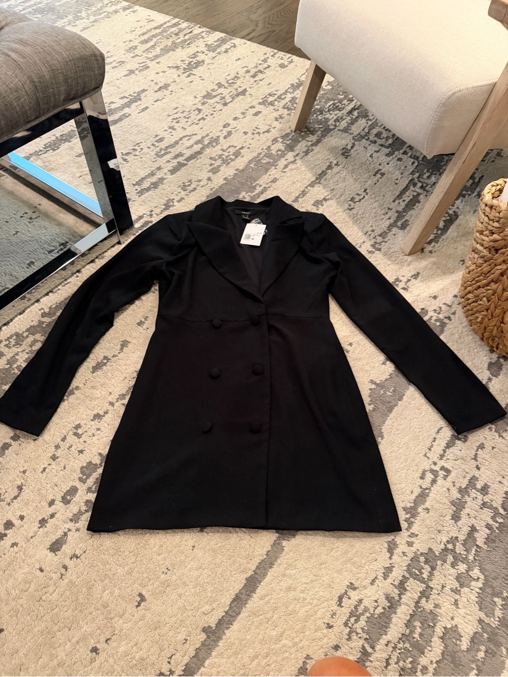 Double-Breasted Women's Black blazer dress